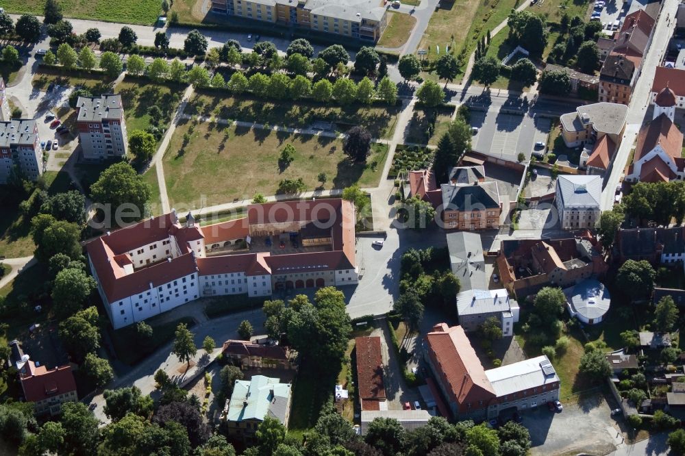 Aerial image Finsterwalde - Renaissance Castle Finsterwalde in Brandenburg