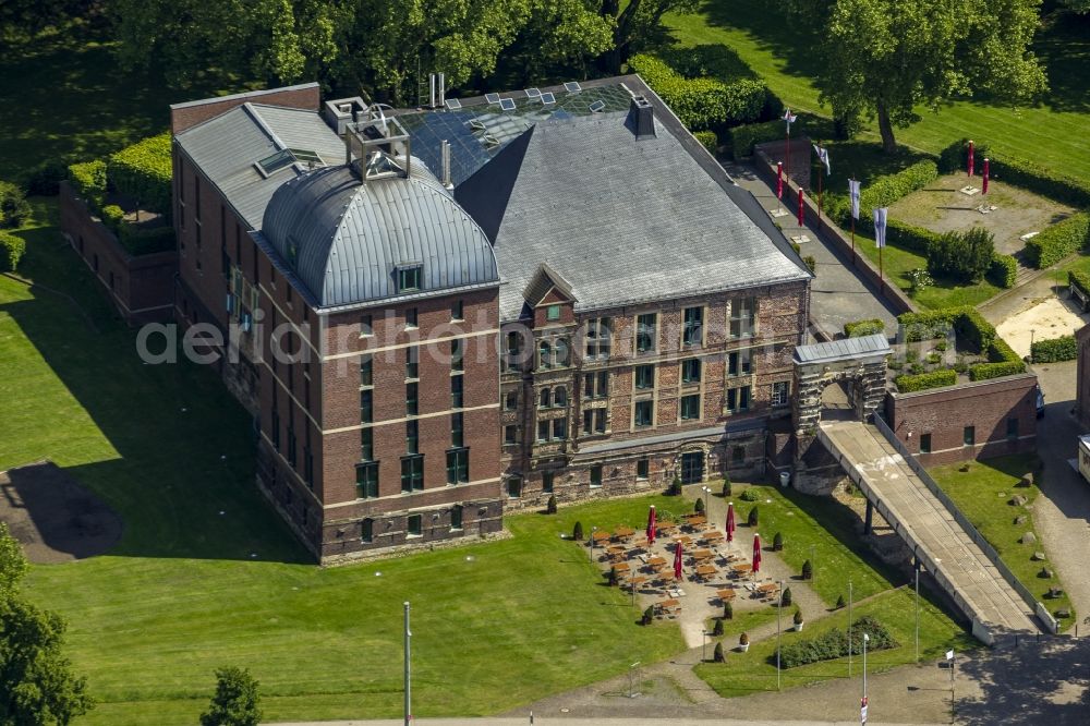 Gelsenkirchen from above - Renaissance castle Horst in Gelsenkirchen in North Rhine-Westphalia