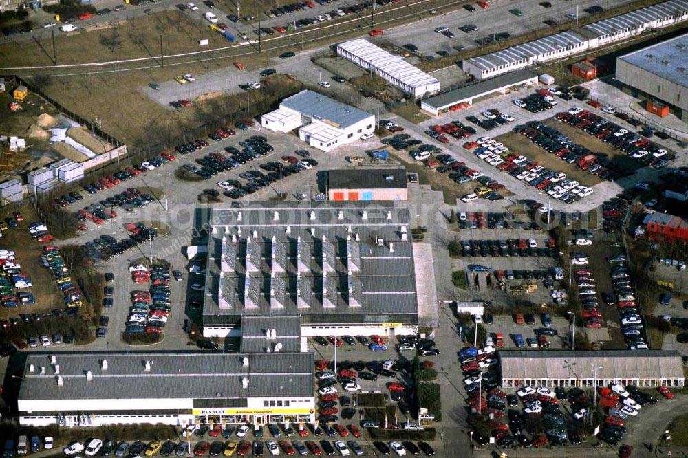 Aerial image Berlin-Hohenschönhausen - Renault-Autohaus an der Konrad-Wolf-Straße