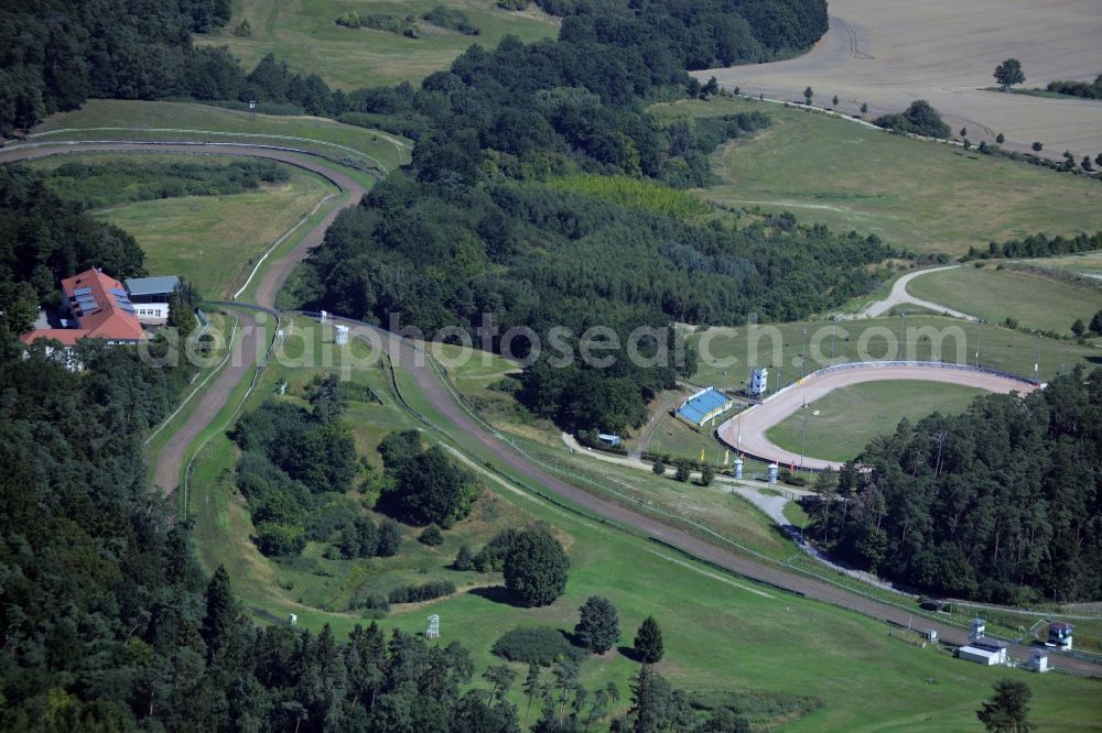 Aerial image Teterow - Racetrack racecourse in Teterow in the state Mecklenburg - Western Pomerania