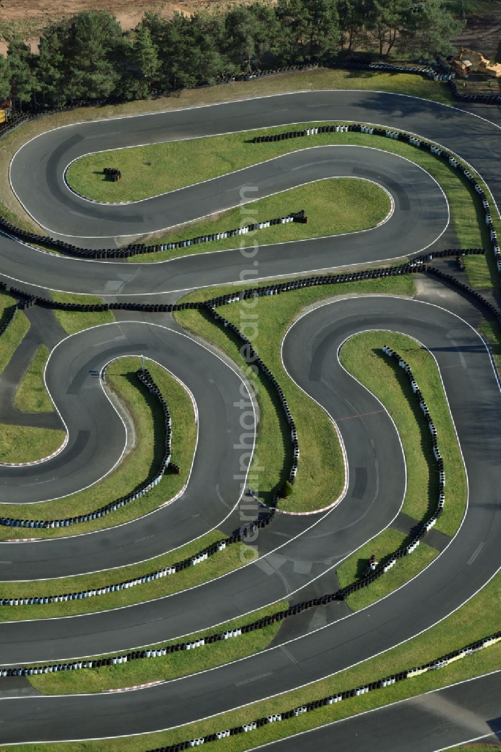 Aerial photograph Schaafheim - Racetrack racecourse in Schaafheim in the state Hesse