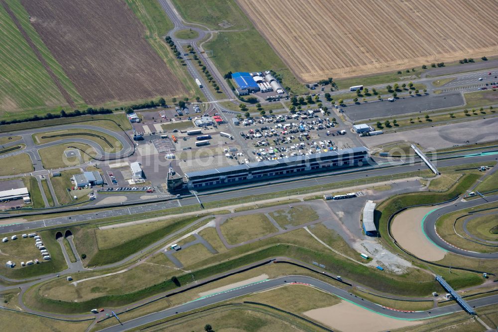 Aerial photograph Oschersleben (Bode) - Racetrack racecourse Motorsport Arena Oschersleben in Oschersleben (Bode) in the state Saxony-Anhalt, Germany