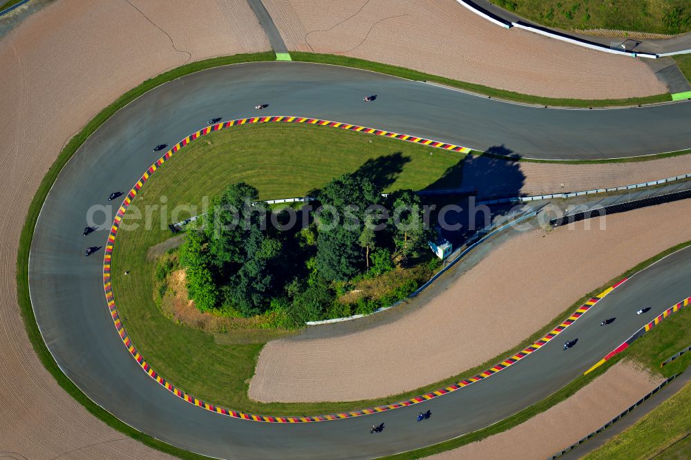 Aerial photograph Oberlungwitz - Racetrack racecourse in Oberlungwitz in the state Saxony