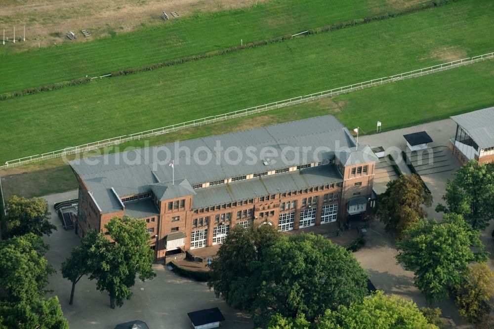 Hoppegarten from above - Racetrack racecourse - trotting in Hoppegarten in the state Brandenburg