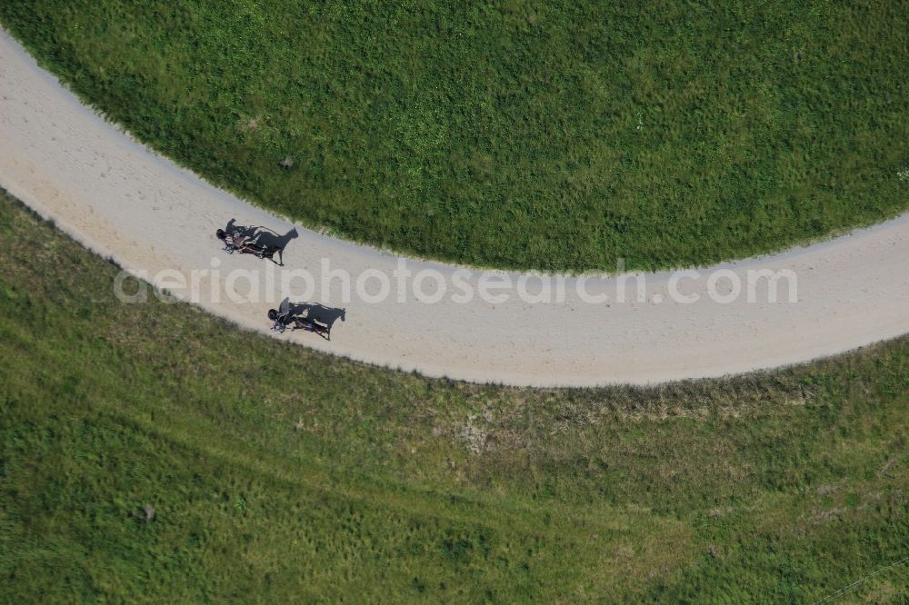 Hoppegarten from above - Racetrack racecourse - trotting in the district Dahlwitz-Hoppegarten in Hoppegarten in the state Brandenburg