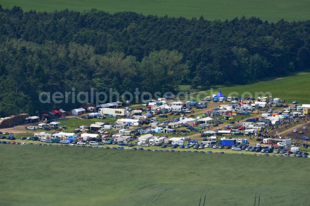 Altlandsberg from the bird's eye view: Racing event on the Stockcar - Arena - Altlandsberg in Brandenburg