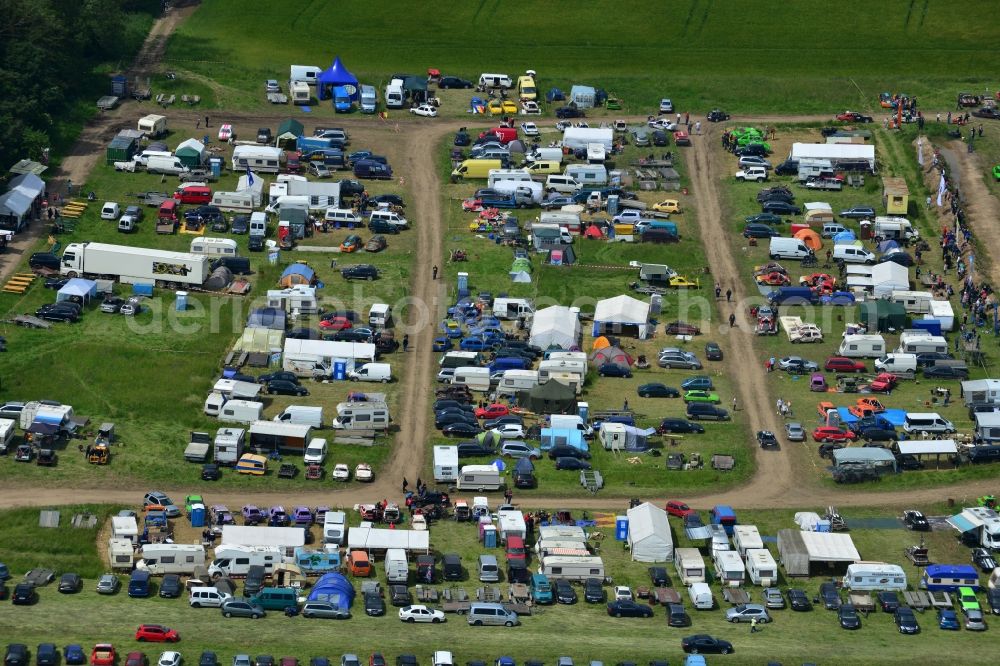 Altlandsberg from the bird's eye view: Racing event on the Stockcar - Arena - Altlandsberg in Brandenburg