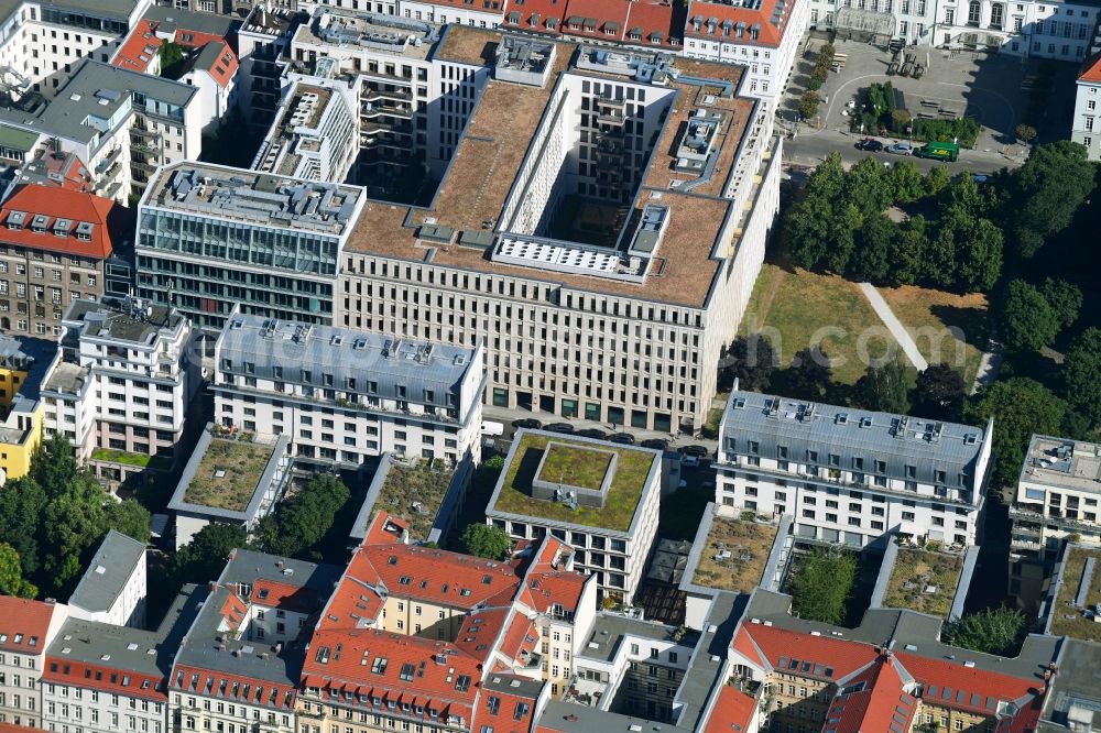 Aerial photograph Berlin - Office building Residenz on Deutschen Theater on Reinhardtstrasse in the district Mitte in Berlin, Germany