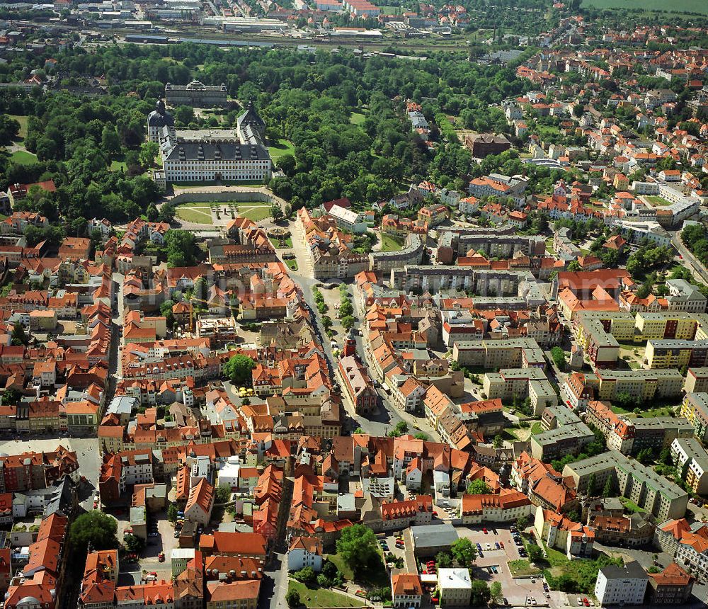 Gotha from the bird's eye view: Die Stadt Gotha zählt zu den ältesten Siedlungen Thüringens. The city Gotha is the oldest settlement in Thuringia.