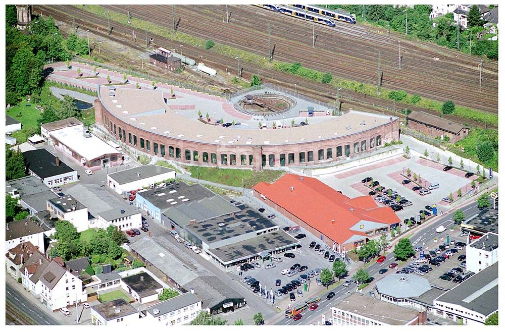 Aerial photograph Bielefeld - 4 Restaurant Lokschuppen in Bielefeld Herbert-Hinnendahl-Str.17 33602 Bielefeld Tel:0521 5212313