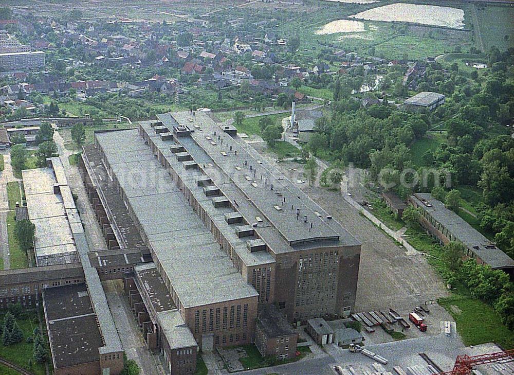 Aerial photograph Vockerode / BRB - Reste des ehem. Heizkraftwerkes Vockerode / SA.