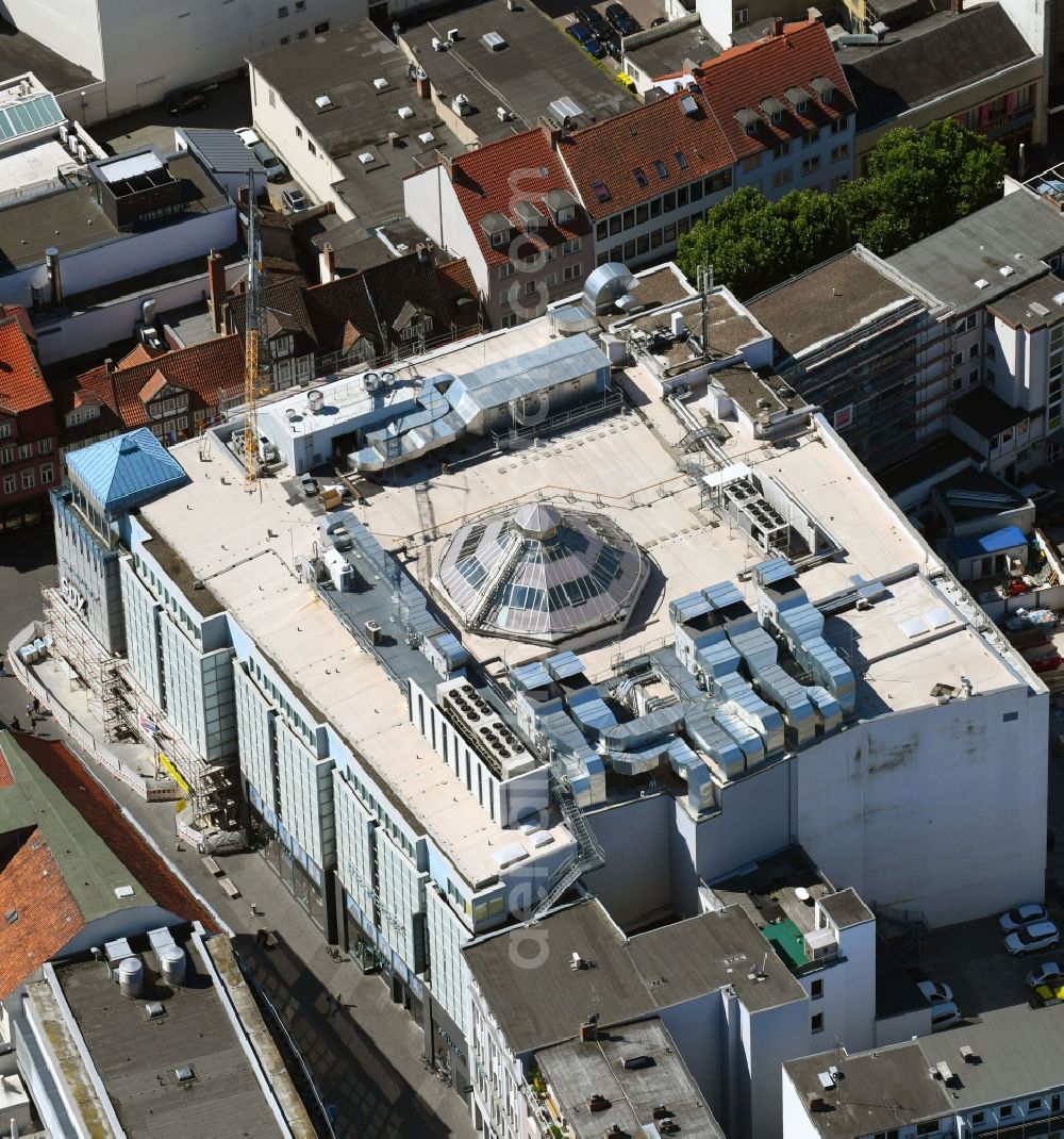 Aerial photograph Braunschweig - Revitalization and expansion construction at the building complex of the shopping center City Point - Konrad-Koch-Quartier in the district Innenstadt in Brunswick in the state Lower Saxony, Germany