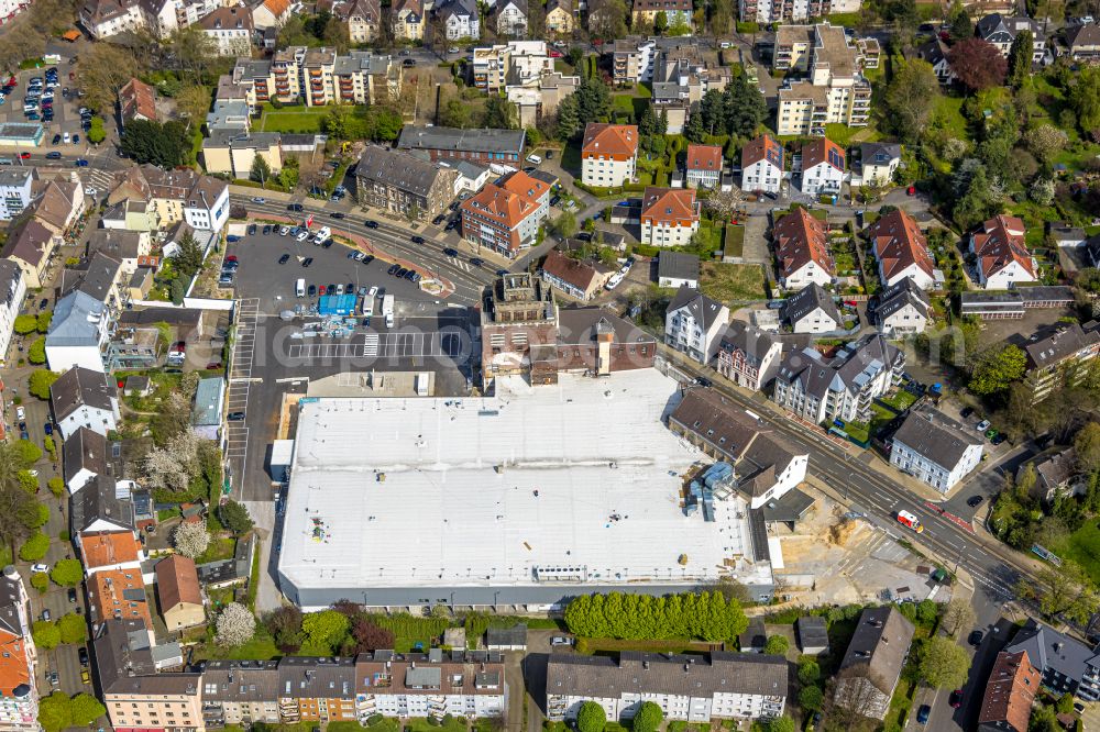 Aerial photograph Bochum - Revitalization and expansion construction at the building complex of the shopping center Matrix in the district Langendreer in Bochum at Ruhrgebiet in the state North Rhine-Westphalia, Germany