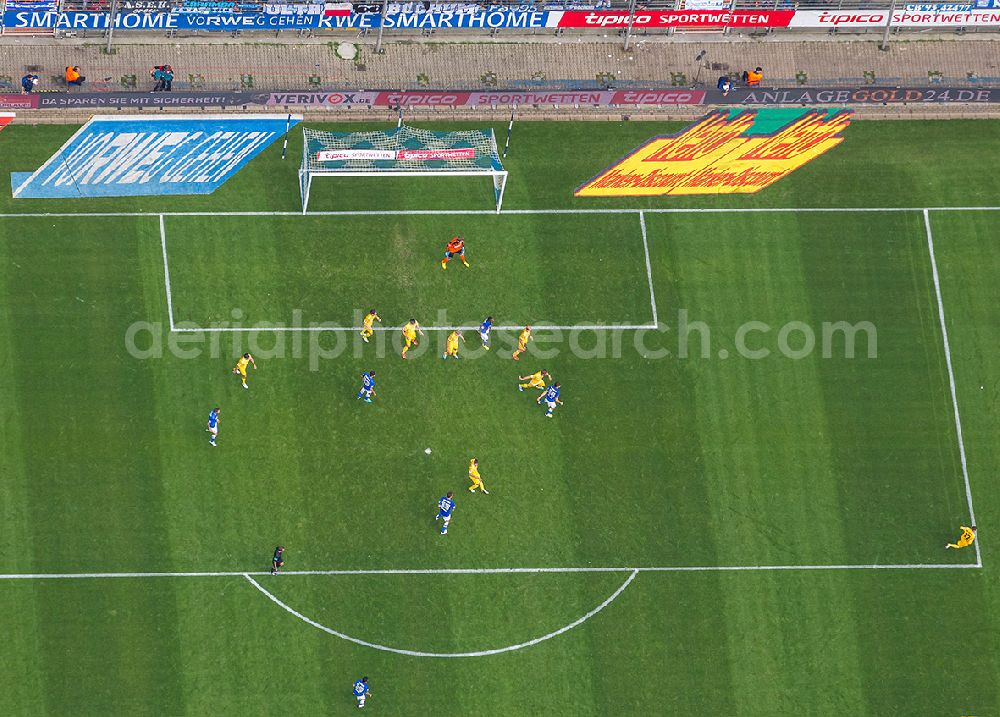 Bochum from above - rewirpower STADIUM Bochum in football - the 2.Bundesliga game against VfL Bochum 1848 VfR basking in Bochum in North Rhine-Westphalia