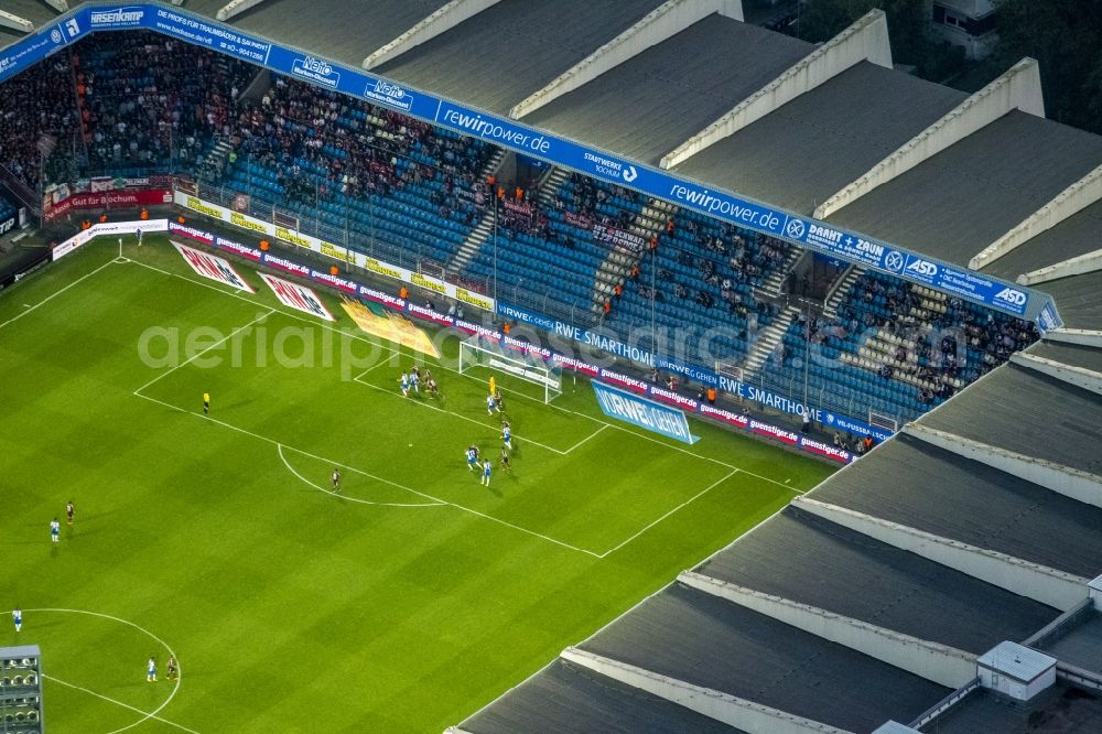 Aerial photograph Bochum - View of the stadium rewirpowerSTADION in Bochum in the state North Rhine-Westphalia