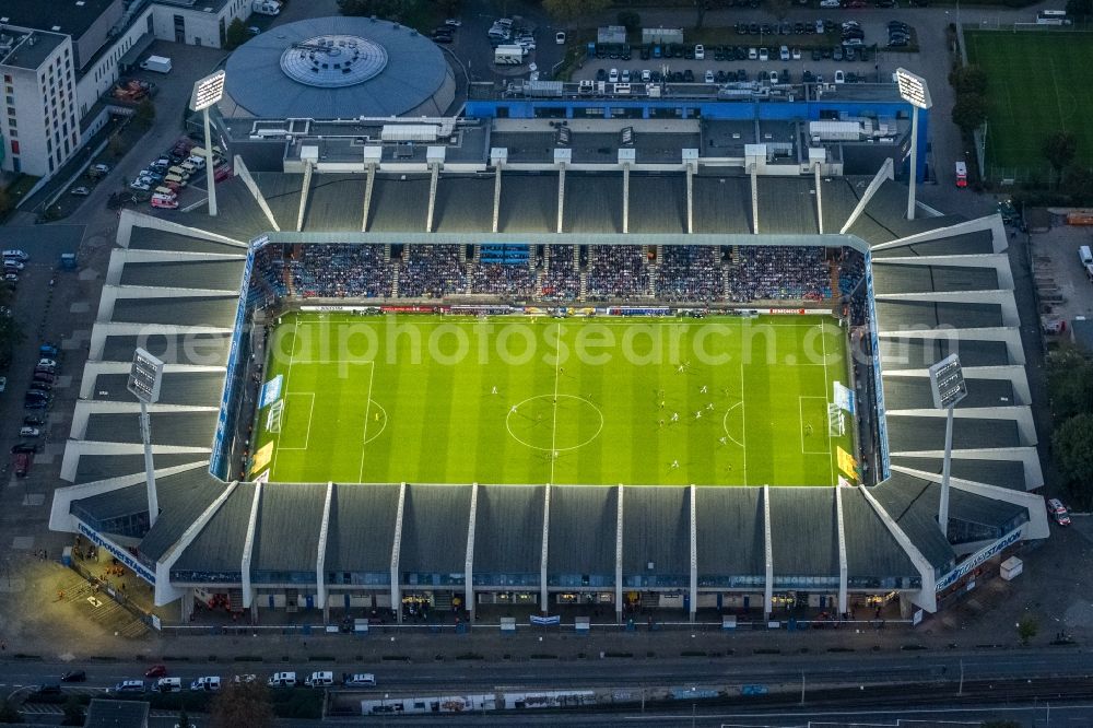 Aerial image Bochum - View of the stadium rewirpowerSTADION in Bochum in the state North Rhine-Westphalia