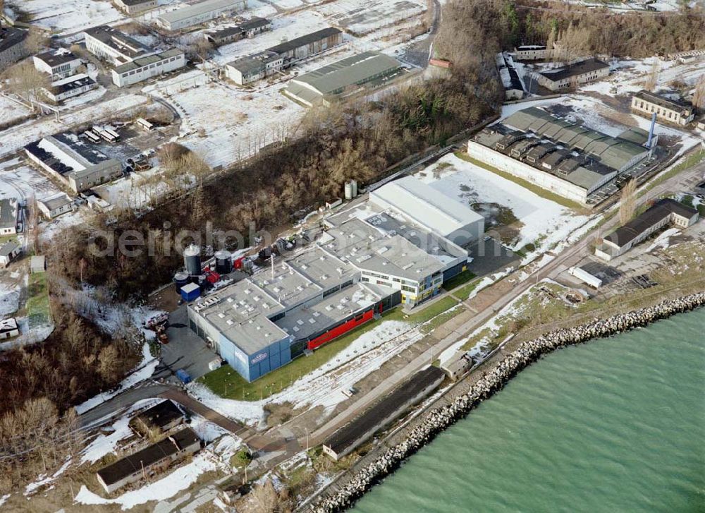 Saßnitz / Rügen - MV from above - RÜGEN-FISCH Werk am Hafen Saßnitz auf der Insel Rügen.