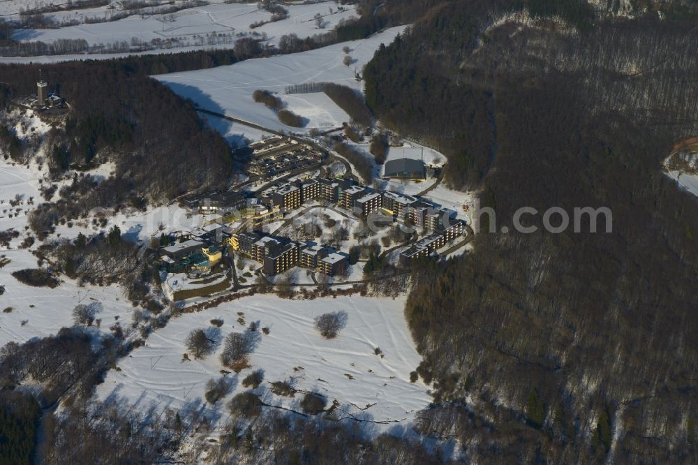 Hausen from the bird's eye view: Rhoen Park Hotel on the Rother summit in Hausen in Bavaria