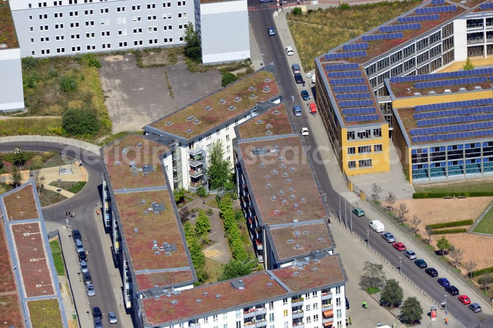 Berlin OT Hellersdorf from the bird's eye view: View of the Riesaer Hof in the district Hellersdorf in Berlin