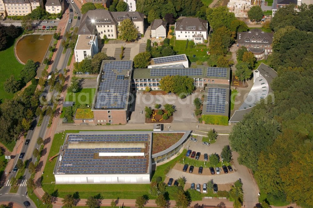 Gladbeck from above - View of the grammar school Riesener Gymnasium in Gladbeck in the state North Rhine-Westphalia