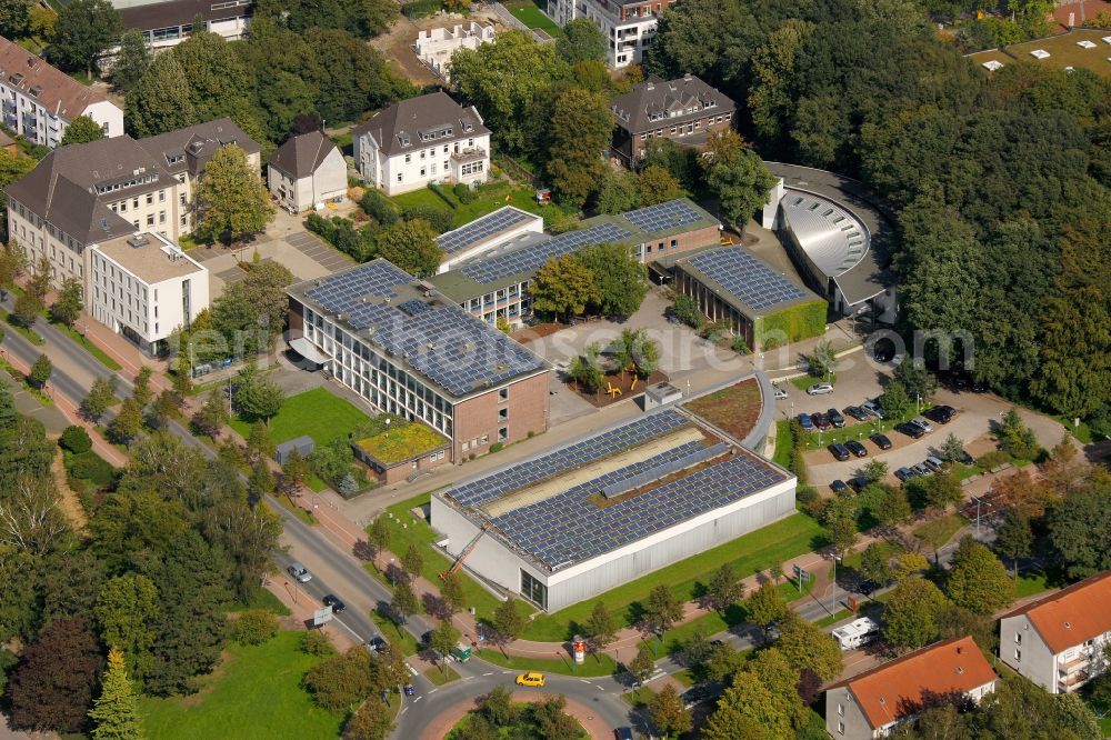 Gladbeck from the bird's eye view: View of the grammar school Riesener Gymnasium in Gladbeck in the state North Rhine-Westphalia