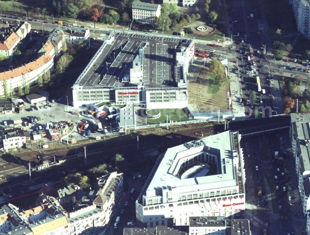 Aerial image Berlin - Lichtenberg - Ring-Center II der ECE Hamburg nach der Eröffnung des zweiten Bauabschnittes an der Frankfurter Allee in Berlin.