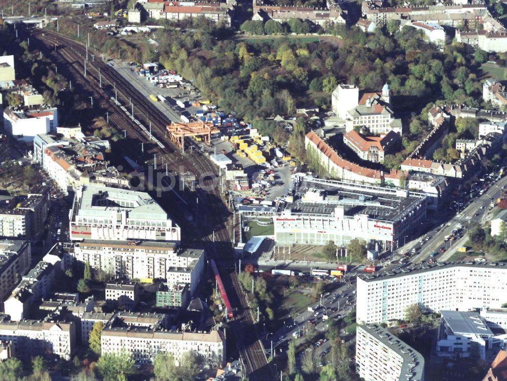 Aerial image Berlin - Lichtenberg - Ring-Center II der ECE Hamburg nach der Eröffnung des zweiten Bauabschnittes an der Frankfurter Allee in Berlin.