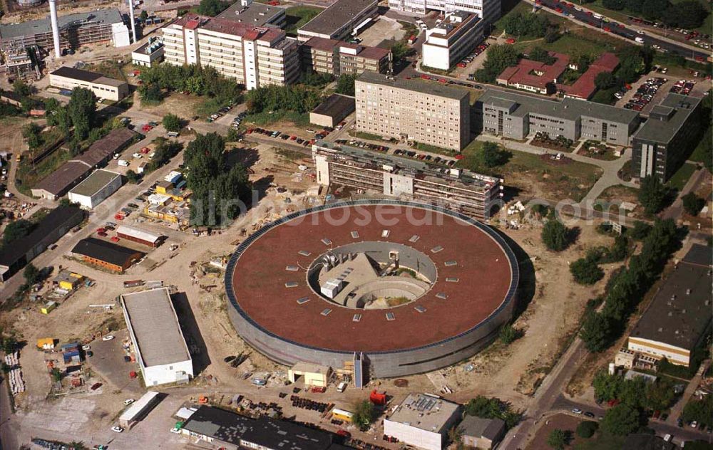 Aerial photograph Berlin - Ringbeschleunigerbau im Heinrich Hertz - Zentrum Adlershof