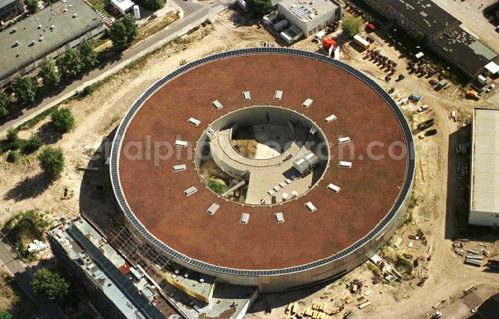 Aerial photograph Berlin - Ringbeschleunigerbau im Heinrich Hertz - Zentrum Adlershof