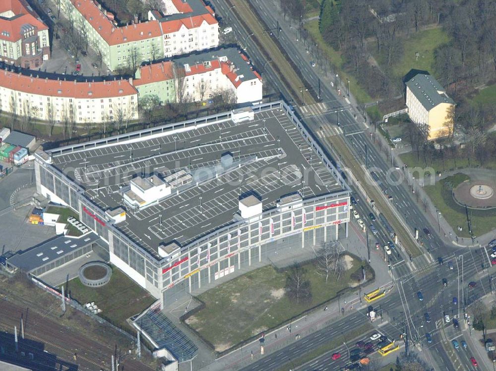 Aerial image Berlin Lichtenberg - Ringcenter an der Frankfurter-Allee in Berlin Lichtenberg