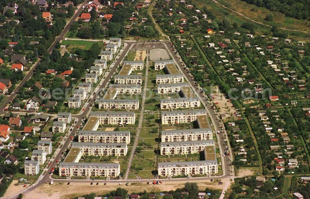 Berlin - Marzahn from the bird's eye view: Ringelnatzsiedlung in Marzahn.