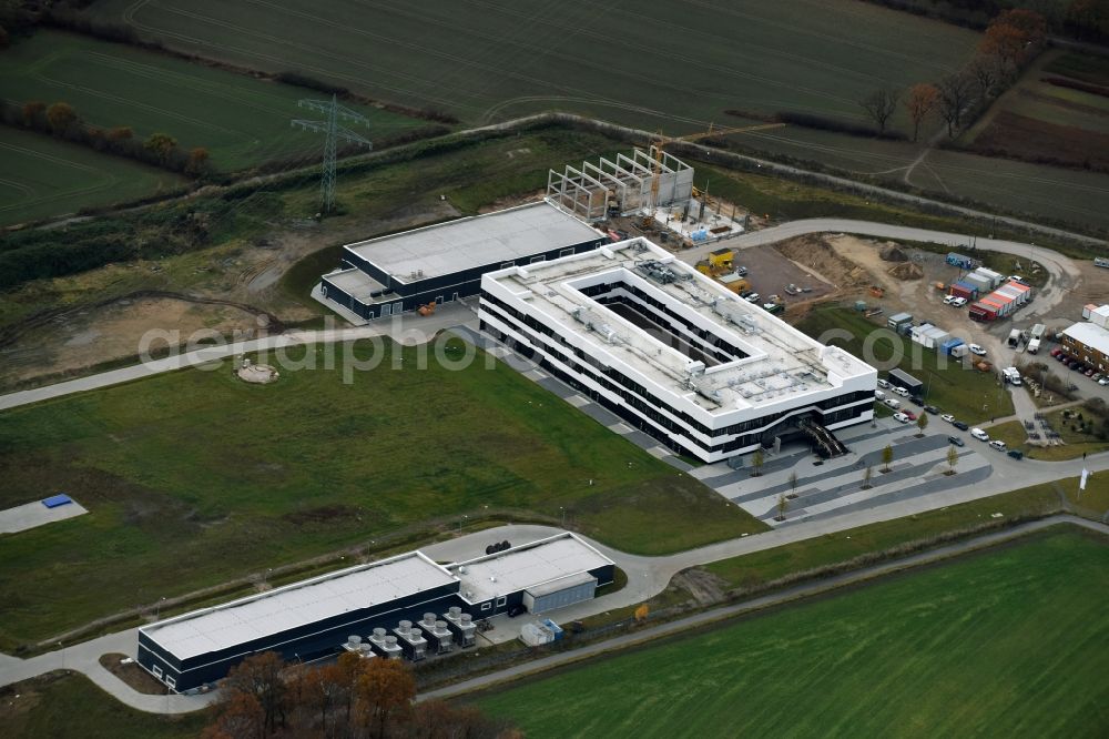 Schenefeld from the bird's eye view: X-ray laser- Research building and office complex of European-XFEL-Anlage in Schenefeld in the state Schleswig-Holstein, Germany