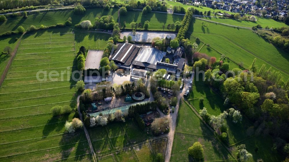 Wachtberg from the bird's eye view: Rodderberg with Gut Broichhof in Wachtberg in the state North Rhine-Westphalia, Germany