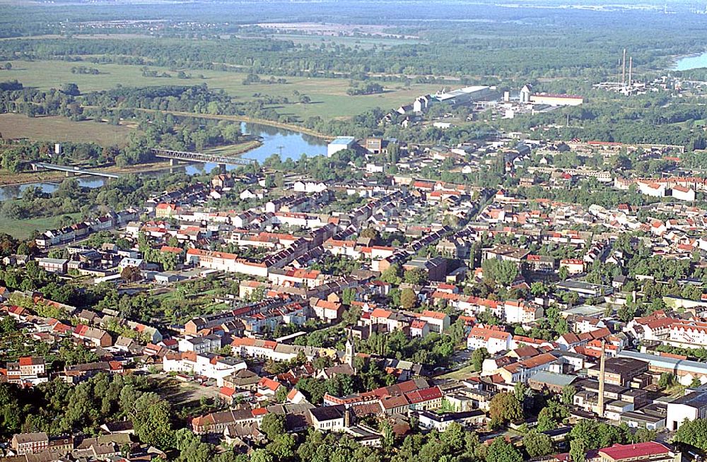 Roßlau / Sachsen-Anhalt from the bird's eye view: 