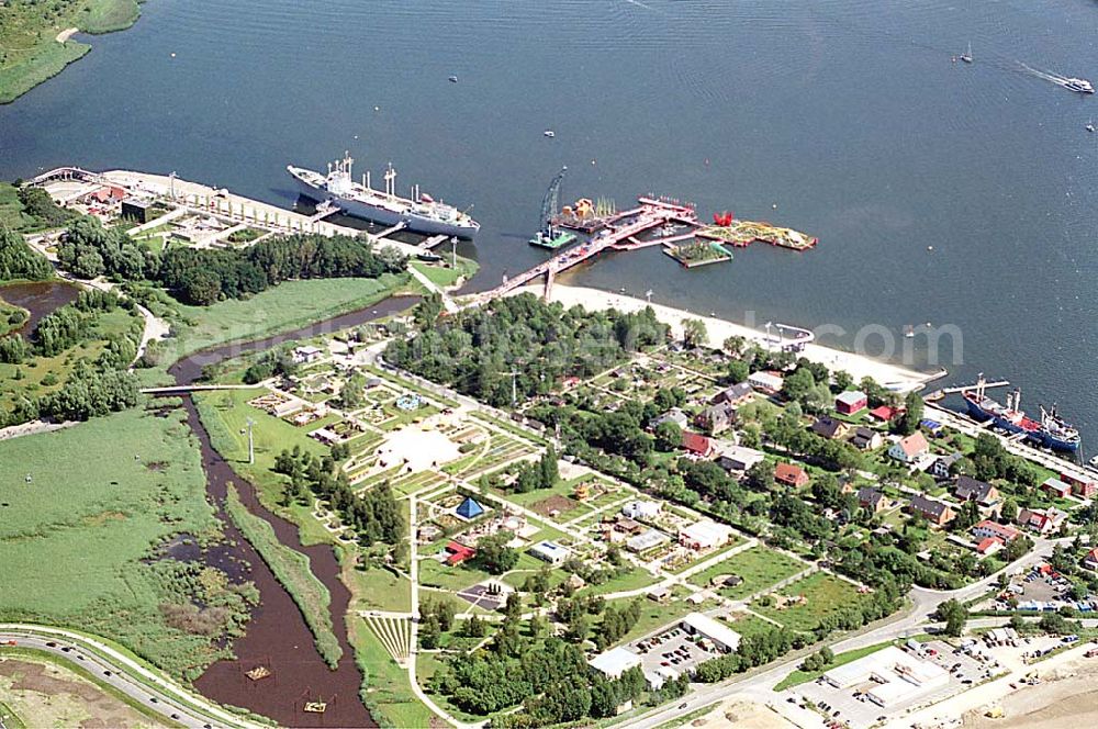 Aerial photograph Rostock / Mecklenburg Vorpommern - Rostock / Mecklenburg Vorpommern Gelände der IGA ( internationale Gartenbauausstellung in Rostock)