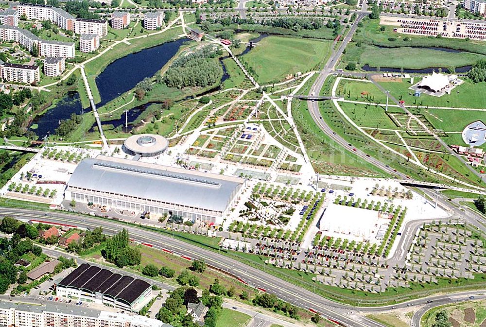 Rostock / Mecklenburg Vorpommern from above - Rostock / Mecklenburg Vorpommern Gelände der IGA ( internationale Gartenbauausstellung in Rostock)