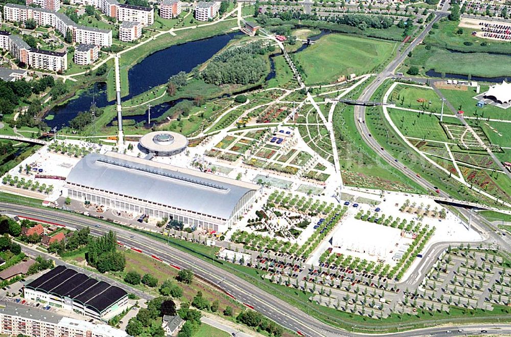 Aerial image Rostock / Mecklenburg Vorpommern - Rostock / Mecklenburg Vorpommern Gelände der IGA ( internationale Gartenbauausstellung in Rostock)