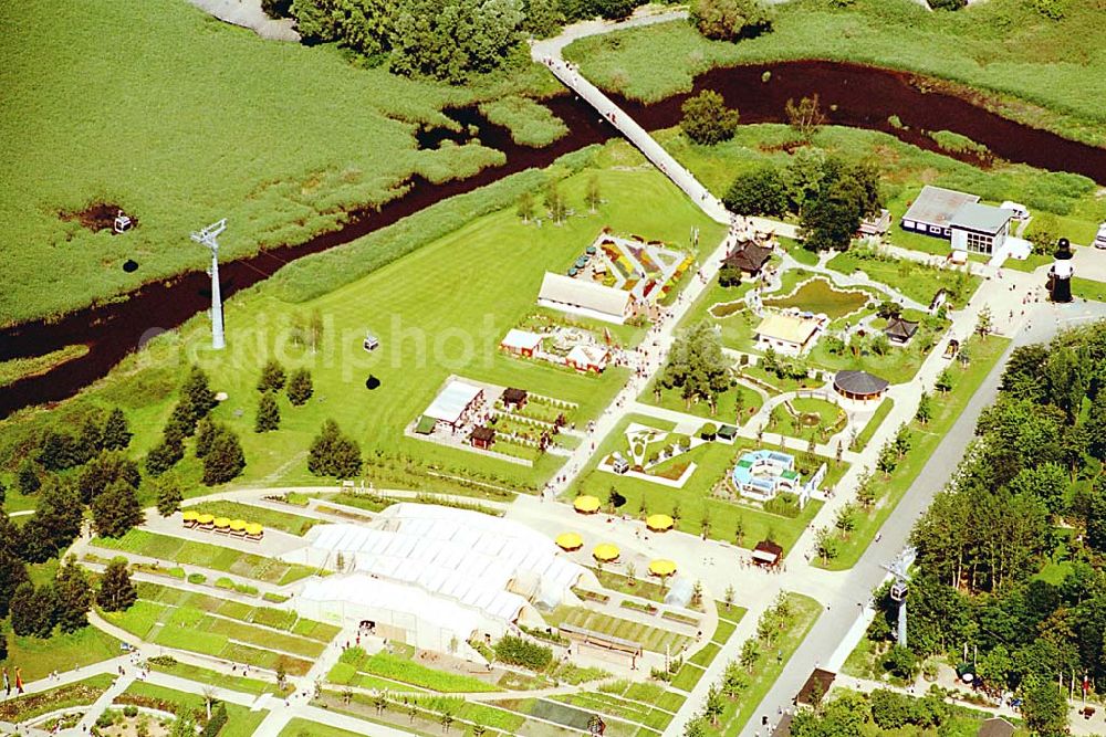 Rostock / Mecklenburg Vorpommern from above - Rostock / Mecklenburg Vorpommern Gelände der IGA ( internationale Gartenbauausstellung in Rostock)