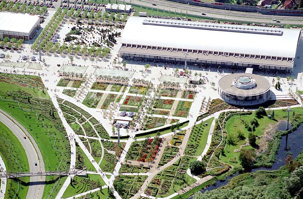 Rostock / Mecklenburg Vorpommern from above - Rostock / Mecklenburg Vorpommern Gelände der IGA ( internationale Gartenbauausstellung in Rostock)