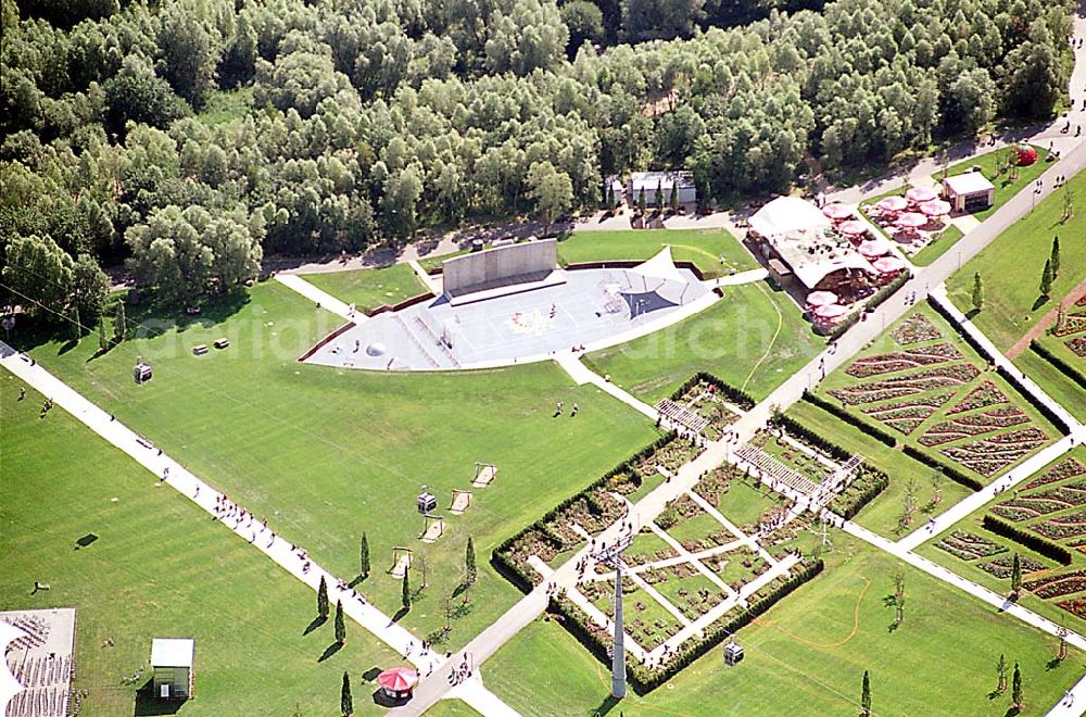 Rostock / Mecklenburg Vorpommern from above - Rostock / Mecklenburg Vorpommern Gelände der 9A ( internationale Gartenbauausstellung in Rostock)