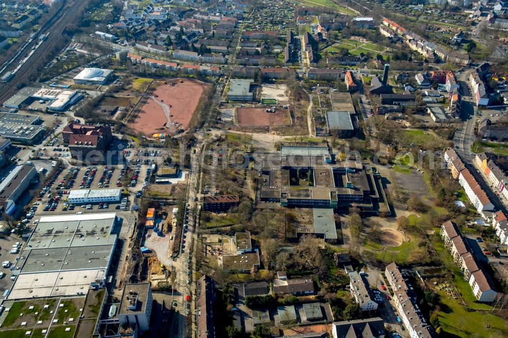 Aerial photograph Essen - Court sports field an der Heinrich- Strunk- street in Essen in the state North Rhine-Westphalia