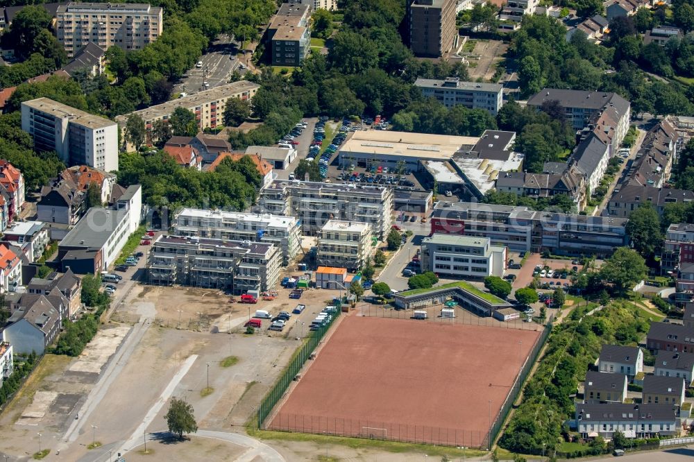 Aerial image Essen - Sports field from the VfL sports friends 07 Essen e.V. in Essen in the state North Rhine-Westphalia