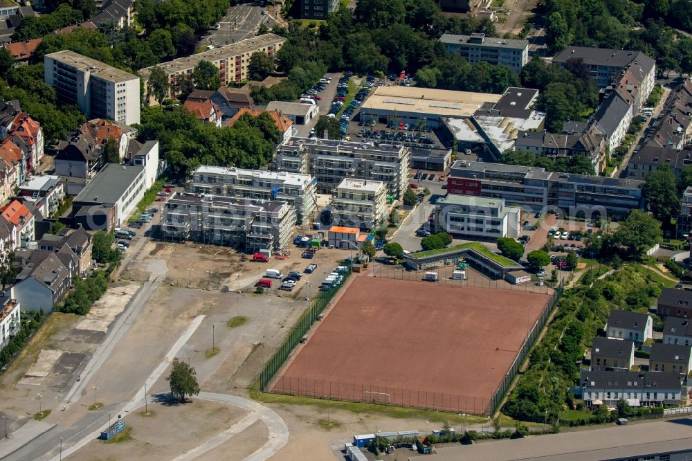 Essen from above - Sports field from the VfL sports friends 07 Essen e.V. in Essen in the state North Rhine-Westphalia