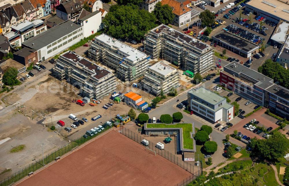 Essen from the bird's eye view: Sports field from the VfL sports friends 07 Essen e.V. in Essen in the state North Rhine-Westphalia