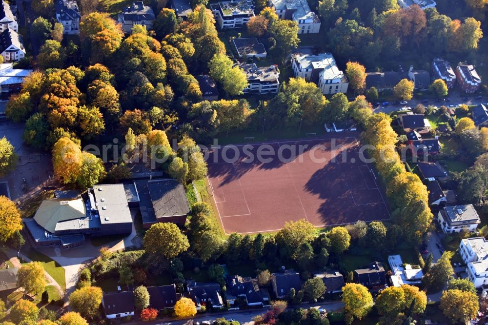 Aerial photograph Hamburg - Tennis court sports field Trenknerweg in the district Othmarschen in Hamburg, Germany