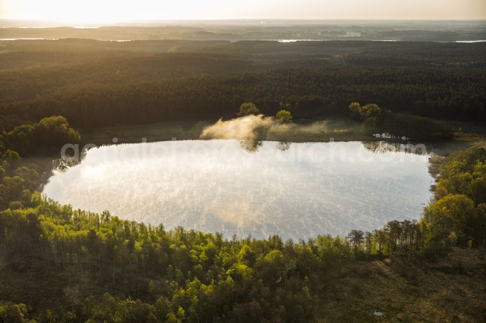 Roggentin from above - Red Lake at Roggentin in Mecklenburg - Western Pomerania