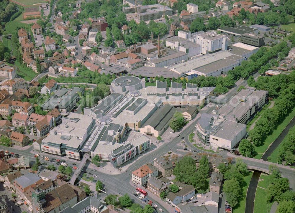 Aerial image Bayreuth / bayern - Rothmain-Center im Stadtzentrum von Bayreuth.