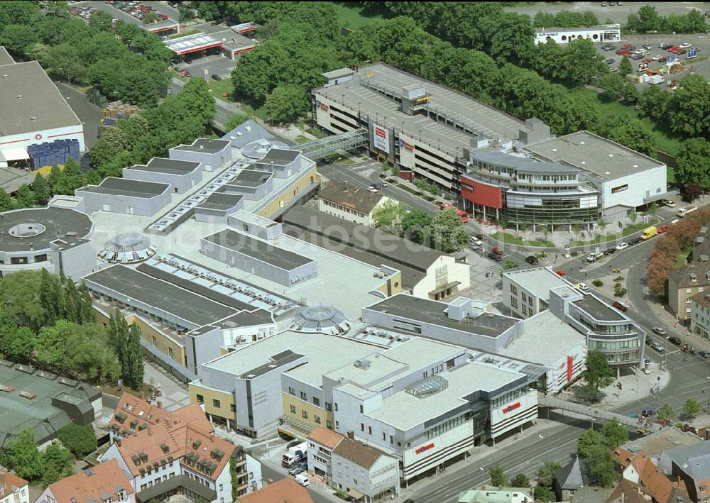 Aerial photograph Bayreuth / Bayern - Rothmain-Center im Stadtzentrum von Bayreuth.