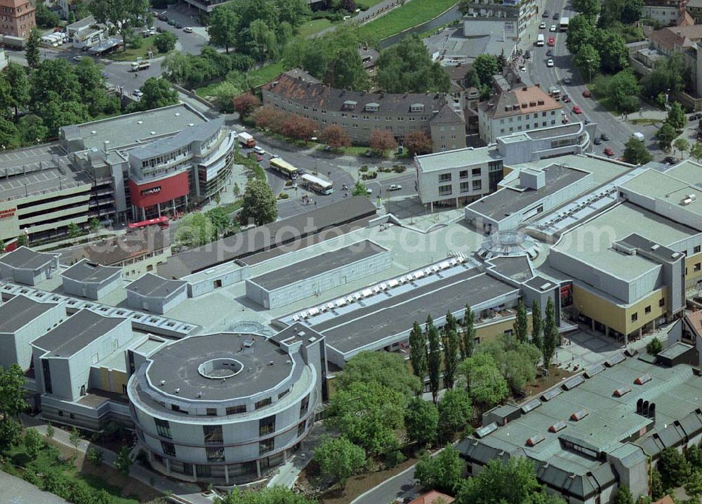 Bayreuth / Bayern from above - Rothmain-Center im Stadtzentrum von Bayreuth.