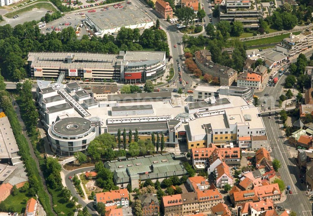 Aerial image Bayreuth / Bayern - Rothmain-Center im Stadtzentrum von Bayreuth.